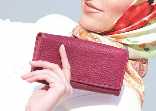 کیف پول و جاکارتی چرمی زنانه
